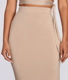 You’ll look stunning in the Basic Essential Double Layered Skirt when paired with its matching separate to create a glam clothing set perfect for parties, date nights, concert outfits, back-to-school attire, or for any summer event!