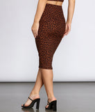 Sassy Spots Leopard Ribbed Skirt for 2022 festival outfits, festival dress, outfits for raves, concert outfits, and/or club outfits