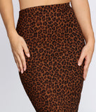 Sassy Spots Leopard Ribbed Skirt for 2022 festival outfits, festival dress, outfits for raves, concert outfits, and/or club outfits