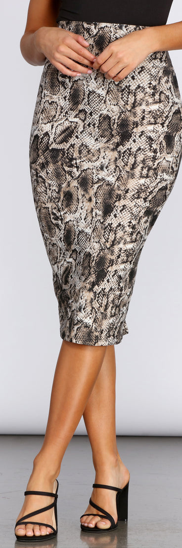 Fierce And Fashionable Pencil Skirt