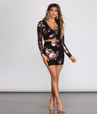 Foiled Floral Mesh Mini Skirt for 2023 festival outfits, festival dress, outfits for raves, concert outfits, and/or club outfits