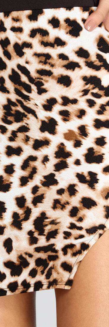 Lovin' The Leopard Print Mini Skirt for 2022 festival outfits, festival dress, outfits for raves, concert outfits, and/or club outfits