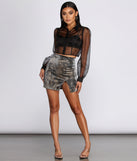 Sultry Slit Snake Print Mini Skirt for 2023 festival outfits, festival dress, outfits for raves, concert outfits, and/or club outfits