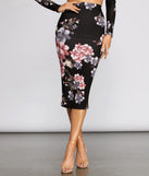 Flirty Florals Pencil Skirt provides a stylish start to creating your best summer outfits of the season with on-trend details for 2023!