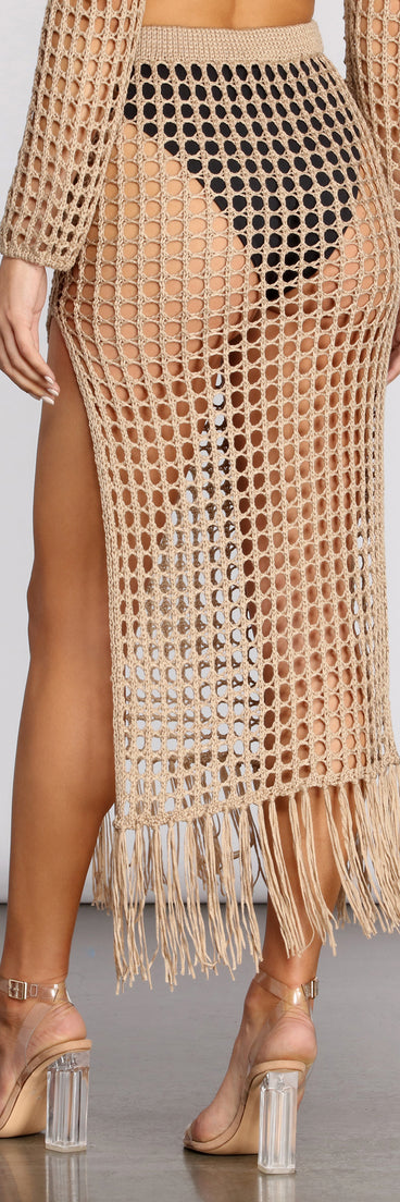 Boho Baby Crochet Fringe Skirt provides a stylish start to creating your best summer outfits of the season with on-trend details for 2023!