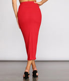Basic Ribbed Pencil Skirt provides a stylish start to creating your best summer outfits of the season with on-trend details for 2023!