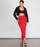 Basic Ribbed Pencil Skirt provides a stylish start to creating your best summer outfits of the season with on-trend details for 2023!