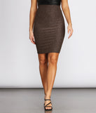 Get That Glitter Midi Skirt
