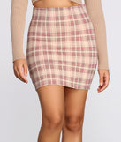 Perf In Plaid Ponte Mini Skirt for 2023 festival outfits, festival dress, outfits for raves, concert outfits, and/or club outfits