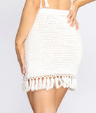 Effortless Boho Fringe Mini Skirt provides a stylish start to creating your best summer outfits of the season with on-trend details for 2023!
