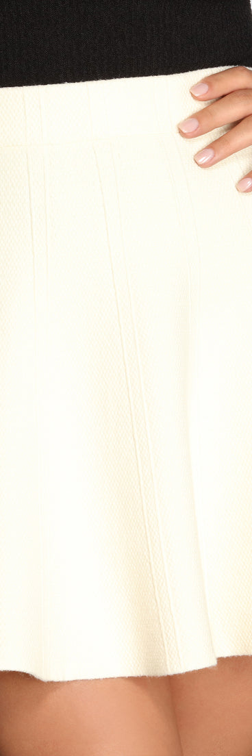 Sweater Skater Mini Skirt for 2023 festival outfits, festival dress, outfits for raves, concert outfits, and/or club outfits