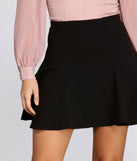 Basic Crepe Skater Skirt provides a stylish start to creating your best summer outfits of the season with on-trend details for 2023!