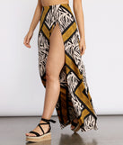 Zebra Print High Slit Maxi Skirt provides a stylish start to creating your best summer outfits of the season with on-trend details for 2023!