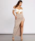 Sleek And Sultry Maxi Skirt provides a stylish start to creating your best summer outfits of the season with on-trend details for 2023!