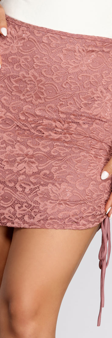 Love Charm Lace Mini Skirt for 2023 festival outfits, festival dress, outfits for raves, concert outfits, and/or club outfits