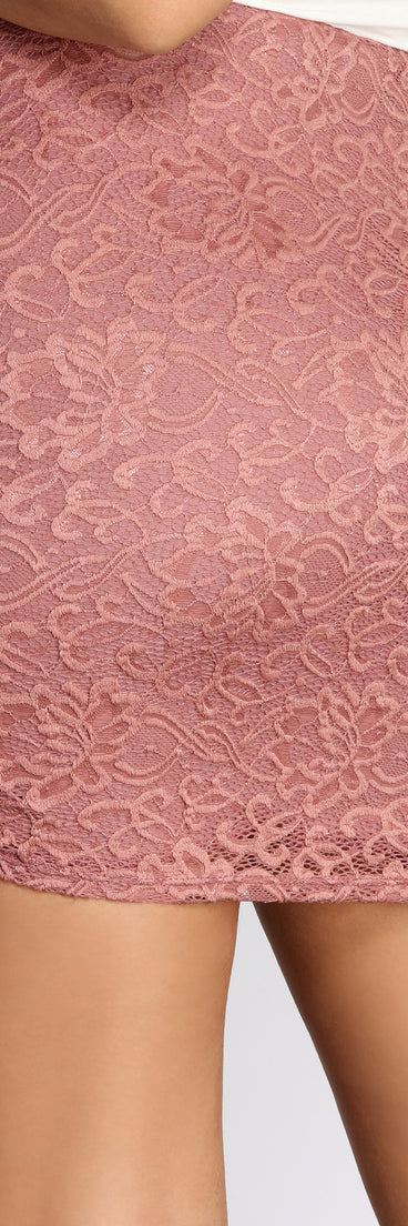Love Charm Lace Mini Skirt provides a stylish start to creating your best summer outfits of the season with on-trend details for 2023!