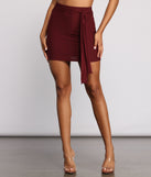 Classic Chic Tie Waist Mini Skirt for 2023 festival outfits, festival dress, outfits for raves, concert outfits, and/or club outfits