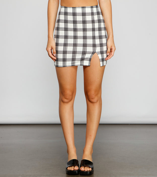 Piv'vee ♥ Pinstripe Drawstring Mini Skirt/追跡付 4th Restock_예약 배송] Pinstripe Drawstring Mini Skirt - pivvee