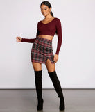 Moment In Plaid High Waist Mini Skirt provides a stylish start to creating your best summer outfits of the season with on-trend details for 2023!