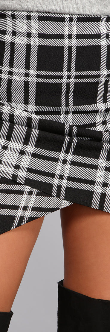 High Waist Asymmetrical Hem Mini Skirt for 2023 festival outfits, festival dress, outfits for raves, concert outfits, and/or club outfits