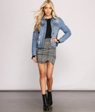 High Waist Houndstooth Wrap Mini Skirt provides a stylish start to creating your best summer outfits of the season with on-trend details for 2023!