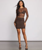 All Eyes On You Mesh Mini Skirt provides a stylish start to creating your best summer outfits of the season with on-trend details for 2023!