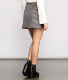 Chic Checkered A-Line Mini Skirt provides a stylish start to creating your best summer outfits of the season with on-trend details for 2023!