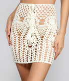 Crochet Cutie Mini Skirt provides a stylish start to creating your best summer outfits of the season with on-trend details for 2023!