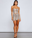 Snake Charmer Side Slit Mini Skirt for 2023 festival outfits, festival dress, outfits for raves, concert outfits, and/or club outfits