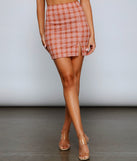 Get A Clue Plaid Mini Skirt for 2023 festival outfits, festival dress, outfits for raves, concert outfits, and/or club outfits