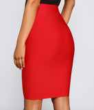 So Sleek Bandage Pencil Skirt provides a stylish start to creating your best summer outfits of the season with on-trend details for 2023!