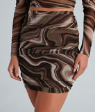 Sweet Treat Swirl Mesh Mini Skirt provides a stylish start to creating your best summer outfits of the season with on-trend details for 2023!