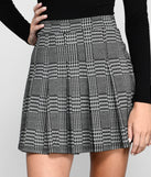 Flared And Flirty Houndstooth Skater Skirt provides a stylish start to creating your best summer outfits of the season with on-trend details for 2023!