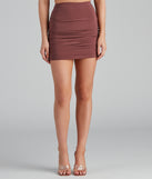 Cutie In Ruched Mini Skirt for 2023 festival outfits, festival dress, outfits for raves, concert outfits, and/or club outfits