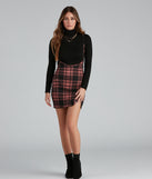 Checkin' It Twice Plaid Suspender Skirt is a trendy pick to create 2023 festival outfits, festival dresses, outfits for concerts or raves, and complete your best party outfits!