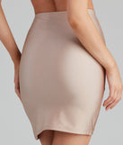 Sleek Stunner Wrap Mini Skirt helps create the best bachelorette party outfit or the bride's sultry bachelorette dress for a look that slays!