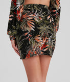 Island Tide Tropical Mini Skirt provides a stylish start to creating your best summer outfits of the season with on-trend details for 2023!