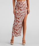 Paradise Cove Slit Maxi Skirt provides a stylish start to creating your best summer outfits of the season with on-trend details for 2023!