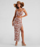 Paradise Cove Slit Maxi Skirt provides a stylish start to creating your best summer outfits of the season with on-trend details for 2023!
