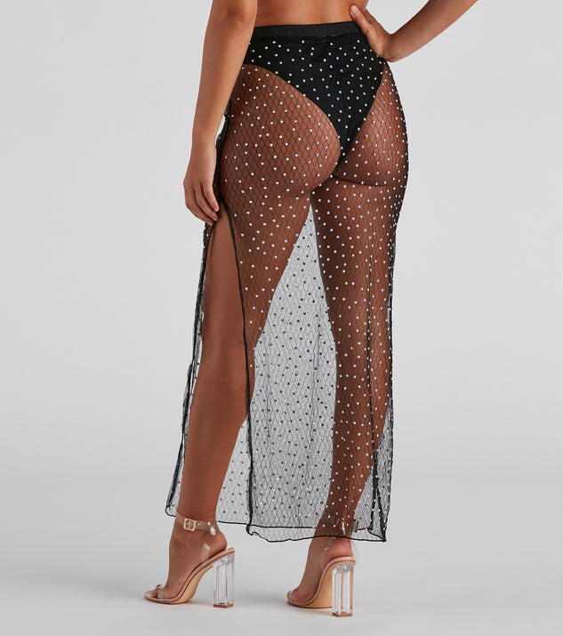 Glitzy Poolside Vibes Maxi Skirt is a trendy pick to create 2023 festival outfits, festival dresses, outfits for concerts or raves, and complete your best party outfits!