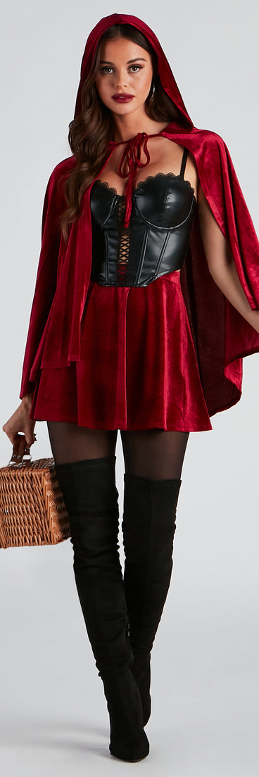 Lil' Red Velvet Halloween Skirt