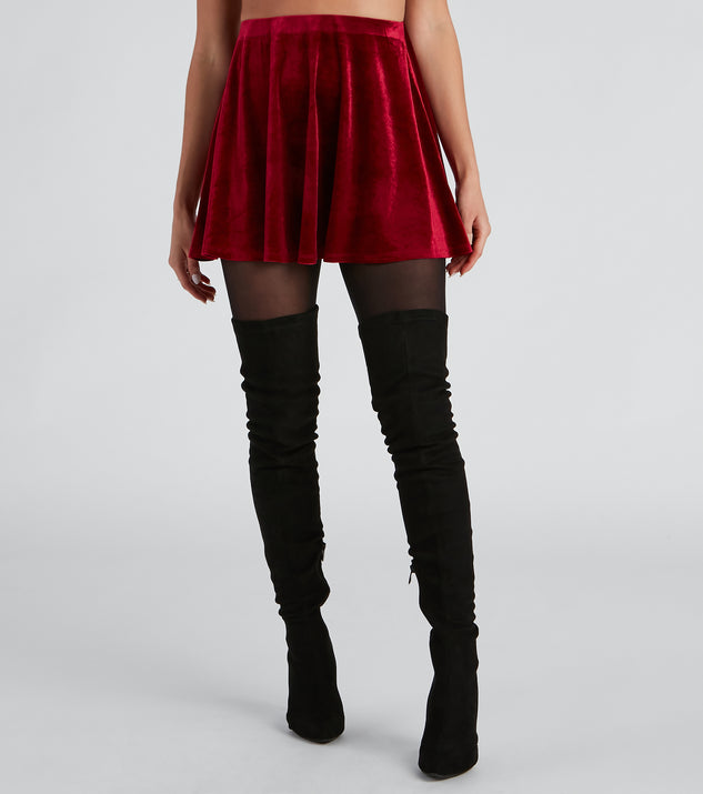 ミニスカート LUV IS TRUE AM VELVET SKIRT BMY884 ☆LUV IS TRUE ☆ AM VELVET SKIRT LUV IS TRUE]☆AM VELVET
