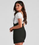 Sweet Staple Crepe Suspender Skirt provides a stylish start to creating your best summer outfits of the season with on-trend details for 2023!