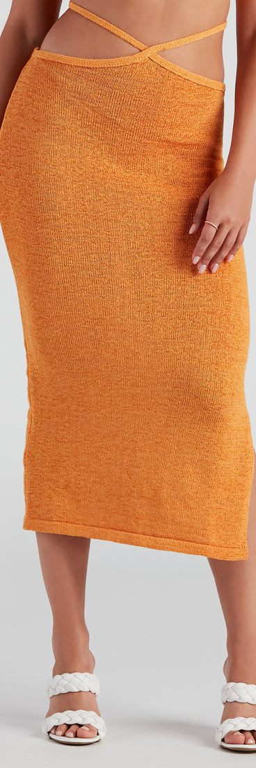 Sunset Beauty Cutout Midi Skirt provides a stylish start to creating your best summer outfits of the season with on-trend details for 2023!