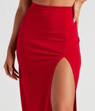 Set A Trend Crepe Slit Midi Skirt provides a stylish start to creating your best summer outfits of the season with on-trend details for 2023!