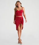 So Haute Glitter Knit Midi Skirt provides a stylish start to creating your best summer outfits of the season with on-trend details for 2023!