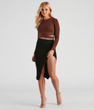 Crushing On You Knit Midi Skirt provides a stylish start to creating your best summer outfits of the season with on-trend details for 2023!