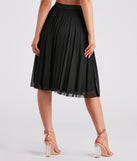 Total Charm Pleated Mesh Midi Skirt provides a stylish start to creating your best summer outfits of the season with on-trend details for 2023!