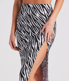Wild Style Zebra Print Midi Skirt provides a stylish start to creating your best summer outfits of the season with on-trend details for 2023!