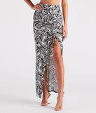 Standout In Style Swirl Print Maxi Skirt provides a stylish start to creating your best summer outfits of the season with on-trend details for 2023!